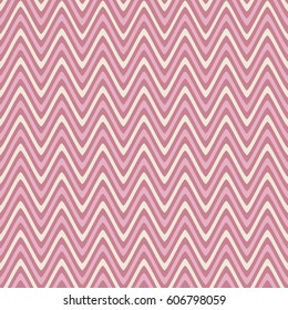 Seamless pattern with small wavy stripes of summer colors. Vector repeating texture.