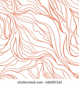seamless pattern smoke, water flow. Fabric design, vector illustration