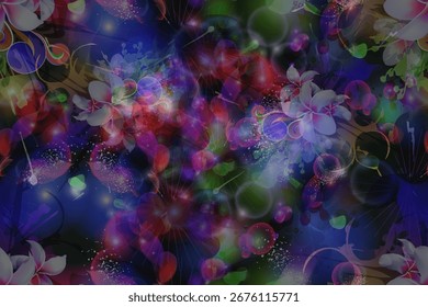 seamless pattern smooth colorful abstract nature