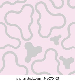 Seamless pattern: smooth elements like clouds