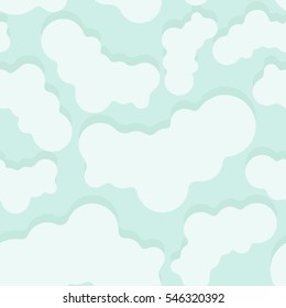 Seamless pattern: smooth elements like clouds