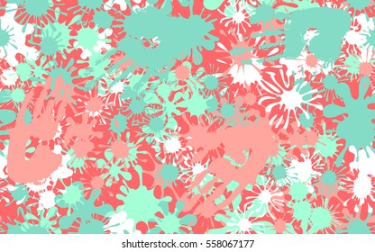 Seamless pattern of smudges and handprints. Fashion camouflage.
