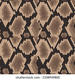Seamless pattern of snake skin for background design. 