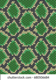 seamless pattern snake skin beads