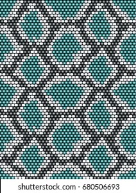 seamless pattern snake skin beads