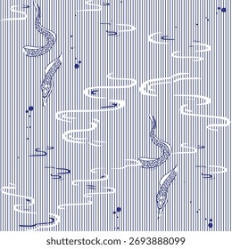 Serpientes de patrón sin costuras. Diseño para tela, Fondo de pantalla, envoltura, fondo.