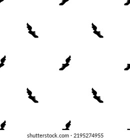Seamless pattern with sneakers, trainers with wing. Fast jogging, Sport footwear, running shoes ornament on white background. Best footware print. vector illustration.