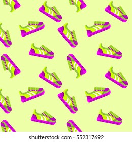 Seamless pattern Snickers. Flat vector cartoon illustration. Objects isolated on a white background.