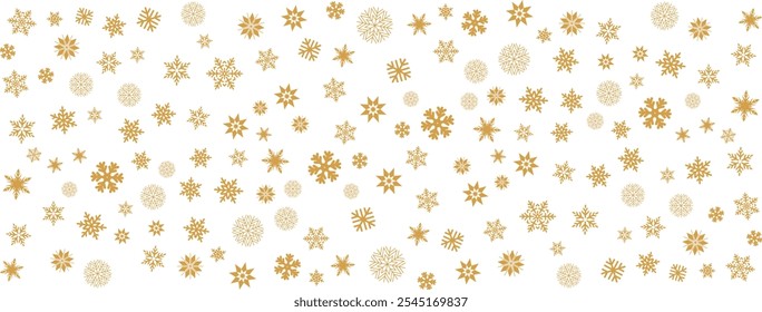Padrão contínuo de neve ouro cor vetor ilustração stock.