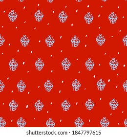 Seamless pattern with snow and hand drawn snowflakes on black background,christmass and decoration illustration for wrapping paper,packaging design and printing on fabric ,holiday wallpaper
