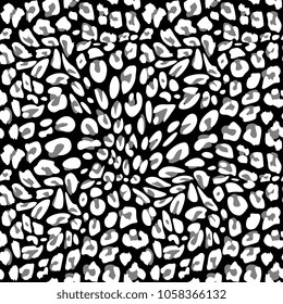 Seamless pattern snow leopard jaguar white leopard.