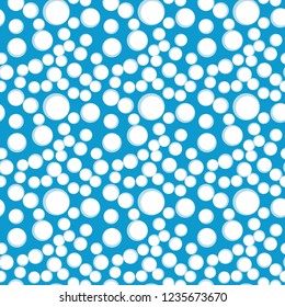 seamless pattern with snow on winter. ball. vector