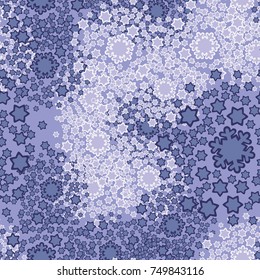 Seamless pattern. The snow whirlwind. Festive drawing. Dance of snowflakes. Texture for 3D.
