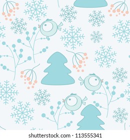 Seamless pattern snowflake. Christmas pattern.
