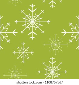 seamless pattern with snowflakes