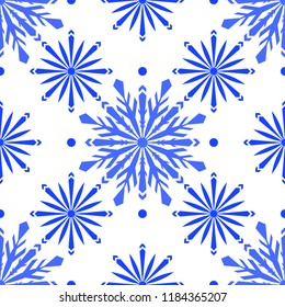 Seamless  pattern  snowflakes
