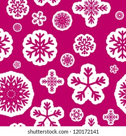 Seamless pattern with snowflakes