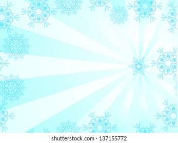 Seamless pattern with snowflakes
