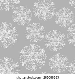seamless pattern with snowflakes