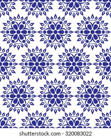 Seamless pattern from snowflakes