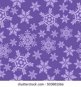 Seamless pattern with snowflakes