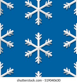 Seamless pattern with snowflakes