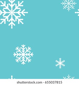 Seamless pattern with snowflakes