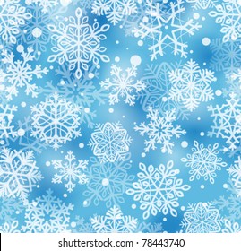 seamless pattern with snowflakes