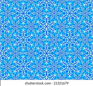 Seamless pattern with snowflakes 6