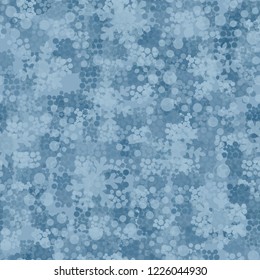 Seamless pattern. snowflakes among the round spots and winter camouflage.