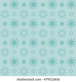 Seamless pattern with snowflakes. Background for Christmas, New Year card, winter design.