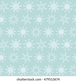 Seamless pattern with snowflakes. Background for Christmas, New Year card, winter design.