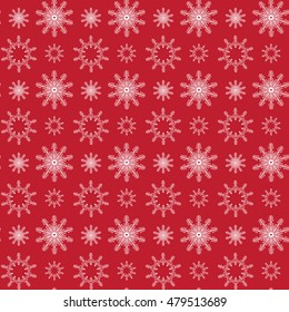 Seamless pattern with snowflakes. Background for Christmas, New Year card, winter design.