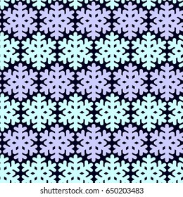 Seamless pattern with snowflakes. Black and white simple and elegant wallpaper. EPS10 vector illustration