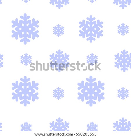 Seamless pattern with snowflakes. Black and white simple and elegant wallpaper. EPS10 vector illustration