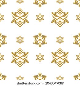 Seamless pattern with snowflakes. Christmas background. Vector illustration.