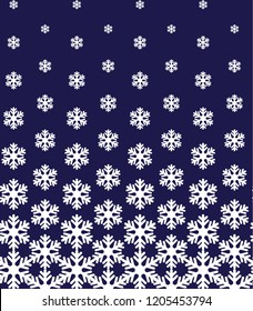seamless pattern in snowflakes christmas and new year