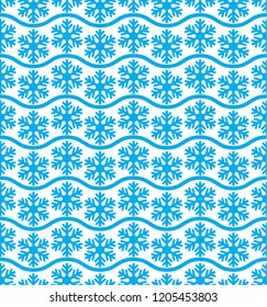 seamless pattern in snowflakes christmas and new year