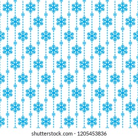 seamless pattern in snowflakes christmas and new year