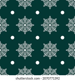 Patrón sin foco con copos de nieve. Elementos decorativos de Navidad y Año Nuevo. Textura festiva para invitaciones de diseño, postales y saludos.