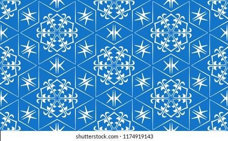 Seamless pattern. Snowflakes. Christmas texture.