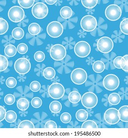seamless pattern with snowflakes. With clipping mask.