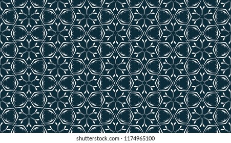 Seamless pattern. Snowflakes. Decoration for the New Year and Christmas.