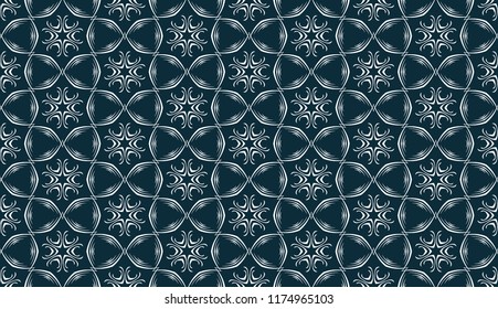 Seamless pattern. Snowflakes. Decoration for the New Year and Christmas.