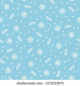 Seamless pattern with snowflakes. Merry Christmas background