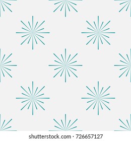 Seamless pattern of snowflakes and on a bright background