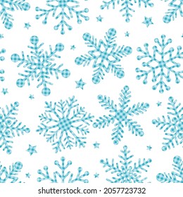 Dibujo vectorial de copos de nieve sin brillo