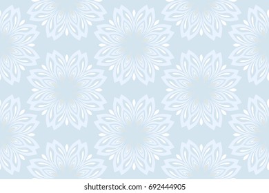 Seamless pattern with snowflakes. Soft winter background.