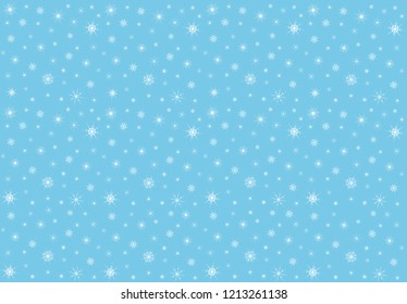 Seamless pattern with snowflakes. Vector illustration