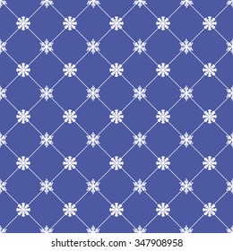 Seamless pattern with snowflakes. Vector illustration
